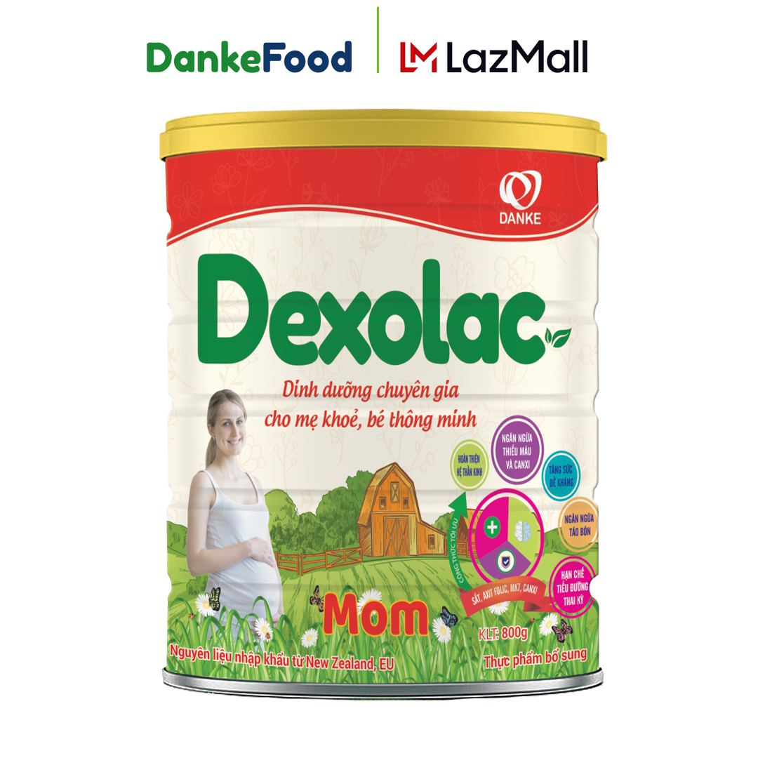Sữa Dexolac Mom 800g - Dành cho phụ nữ mang thai và cho con bú
