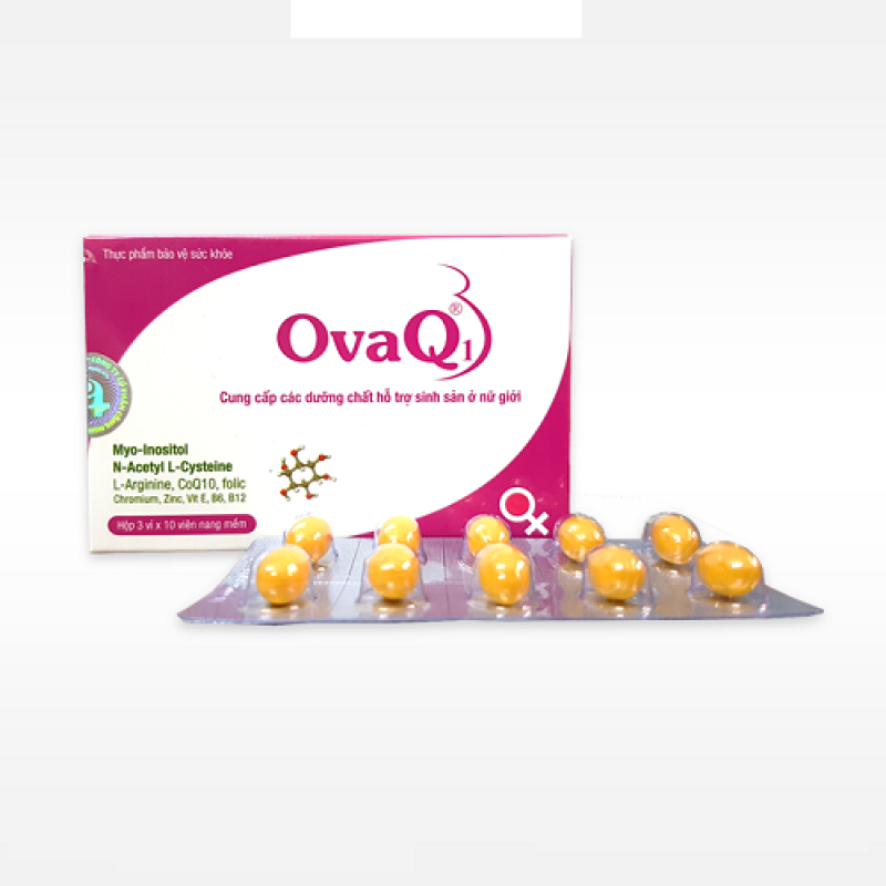 [hàng chính hãng]Combo 2 hôp Thực phẩm chức năng hỗ trợ thai sản OVAQ1- hộp 30 viên nhập khẩu