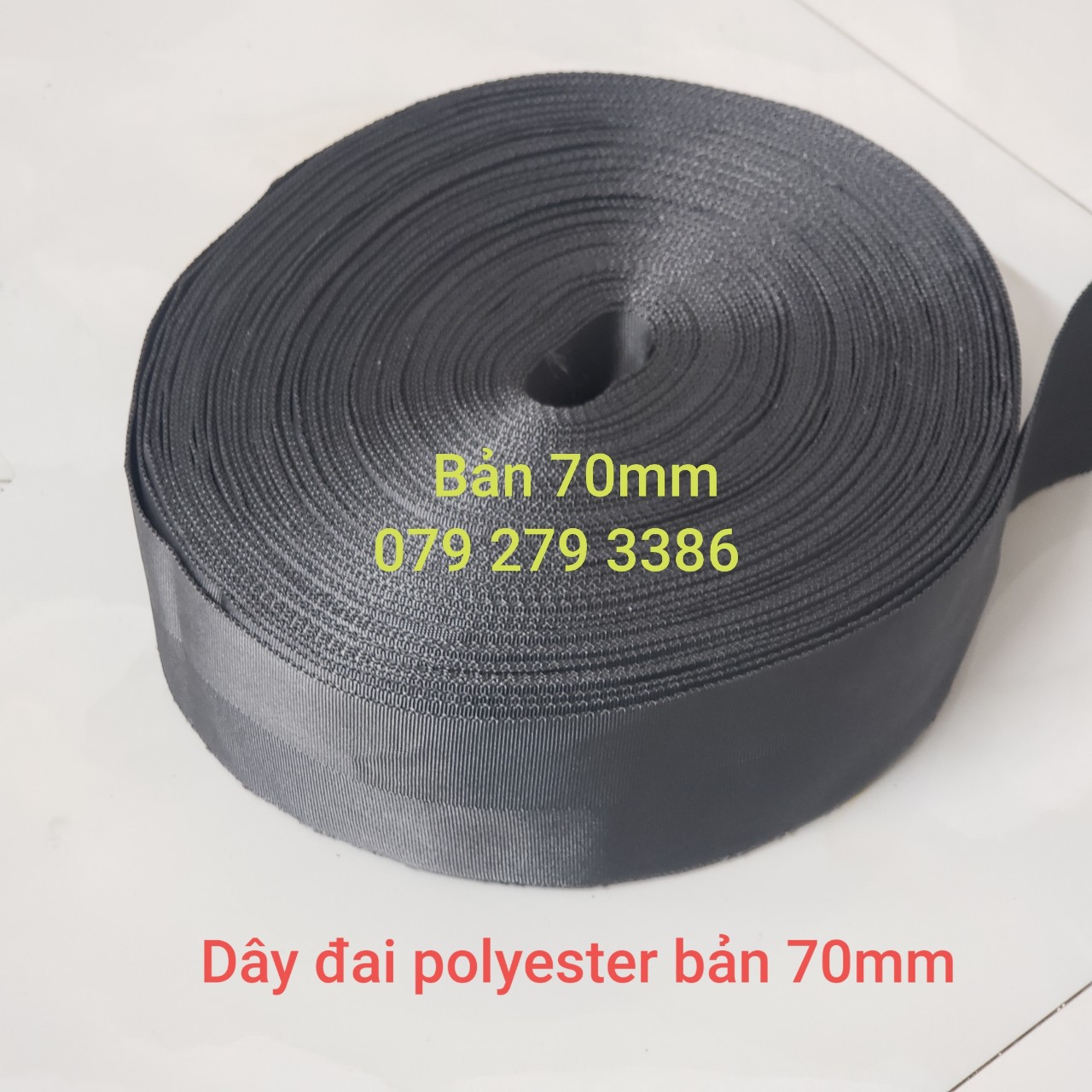 Dây đai polyester bản 70mm (GIÁ BÁN MÉT)