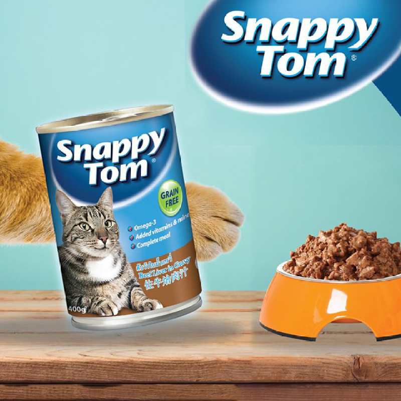 Pate Snappy Tom 400g Dành cho Mèo lớn - CutePets