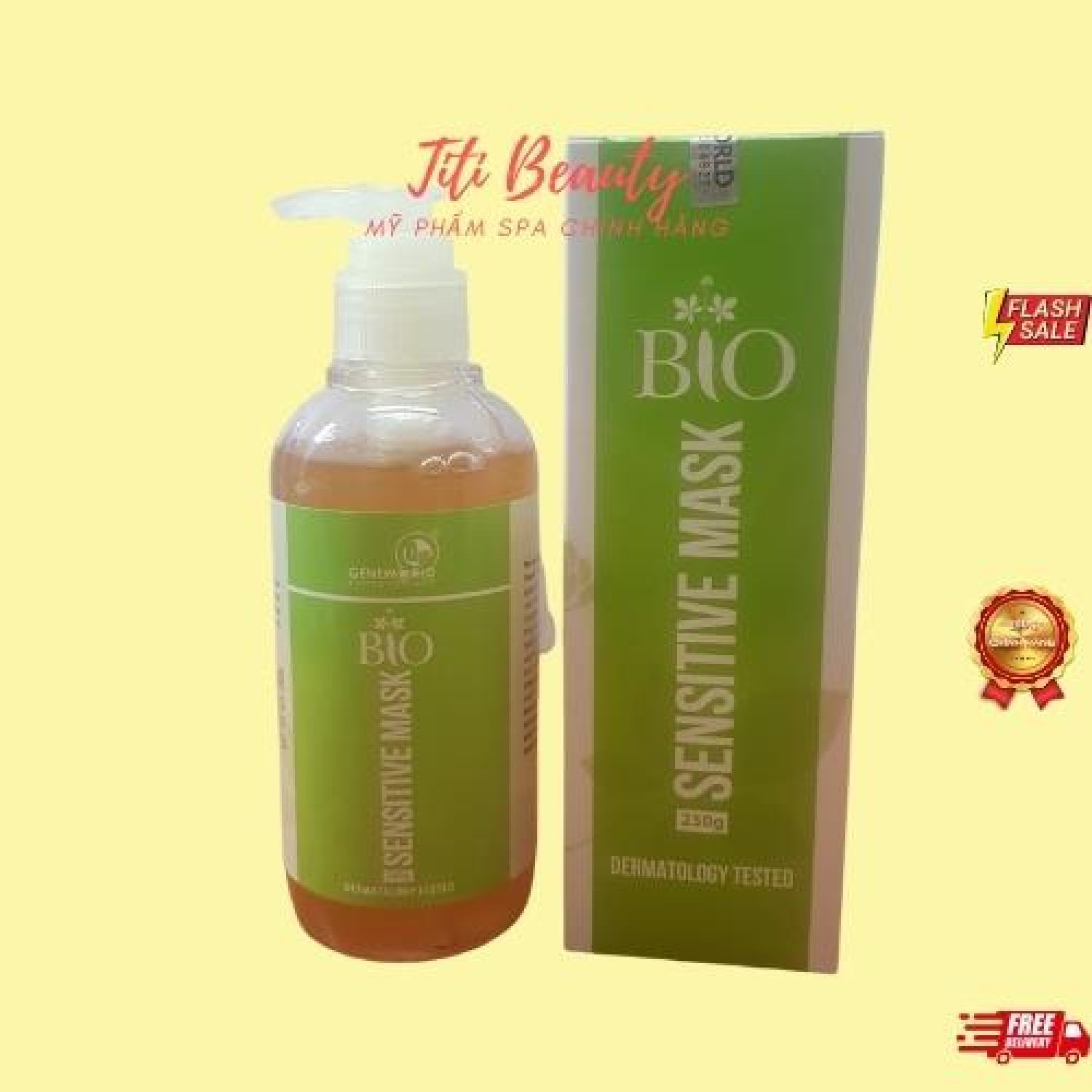 Mặt nạ thải độc BIO Sensitive Mask 250g chính hãng. Chuyên dành cho da nhạy cảm, sạch da, dưỡng ẩm, giảm kích thích da