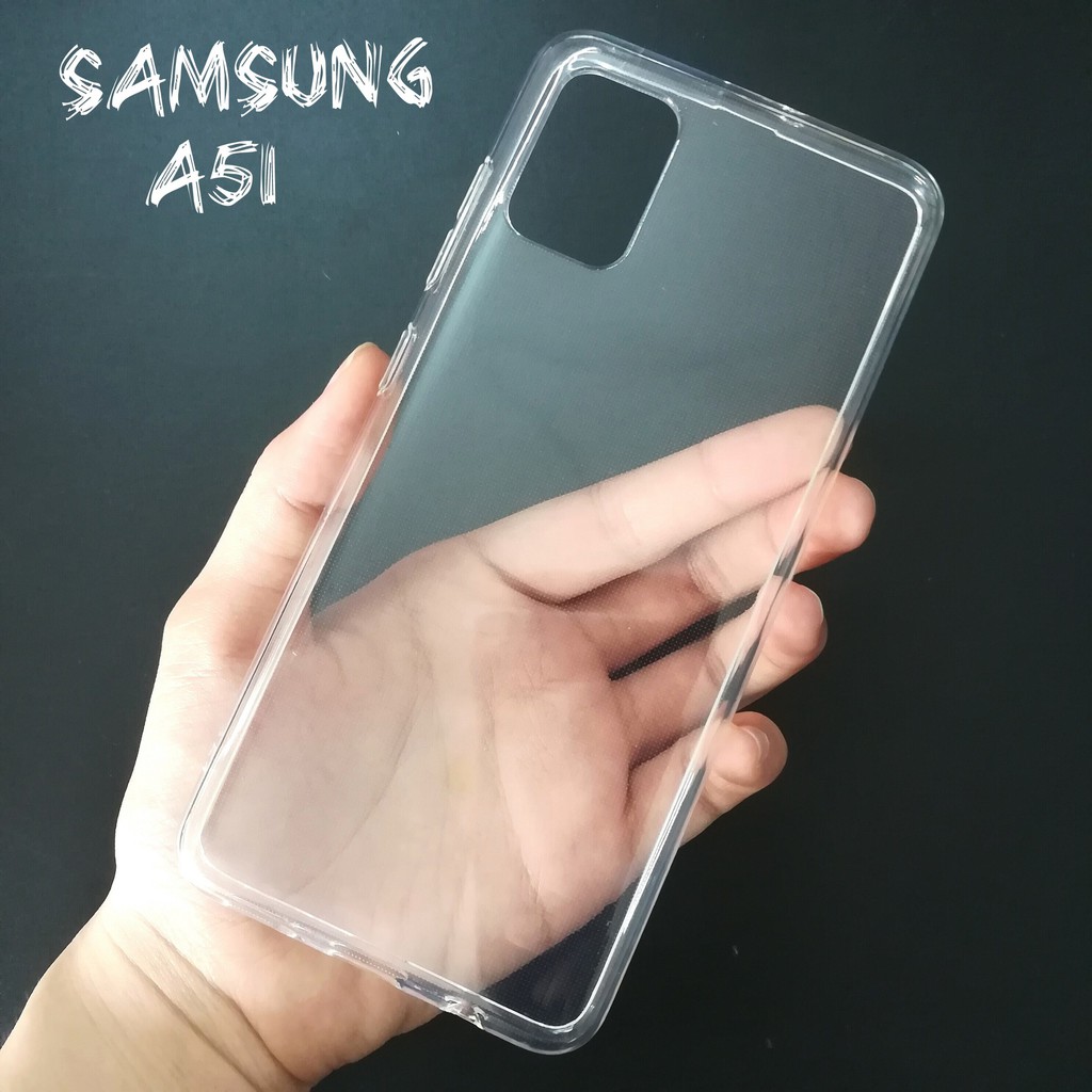Ốp lưng dẻo trong chống bẩn, chống ố vàng cho Samsung Galaxy A51 (Loại A+)