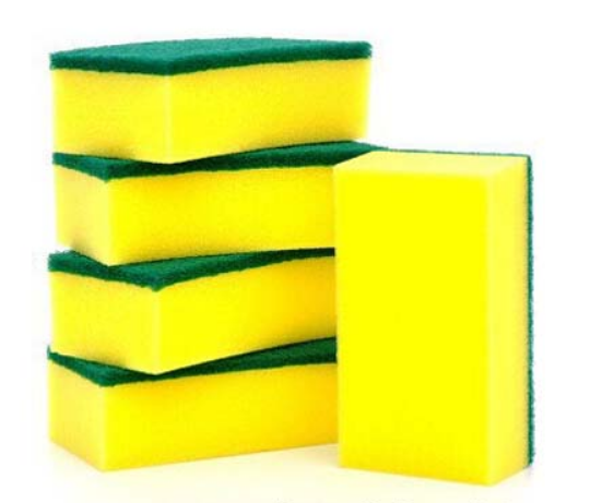 Miếng Rửa Chén Bát Nhà Bếp 2 Lớp Vàng Xanh SAMRAN