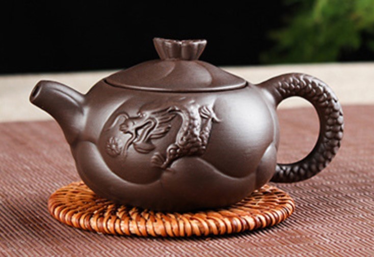 Bộ ấm trà CÁ CHÉP HÓA RỒNG  tử sa