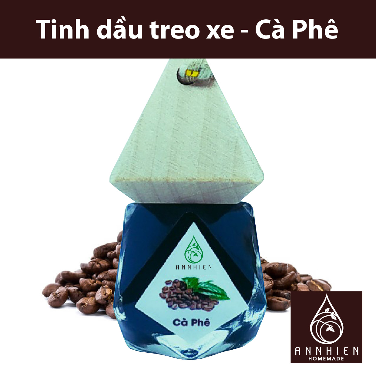 Tinh dầu treo xe ô tô cà phê - an nhiên
