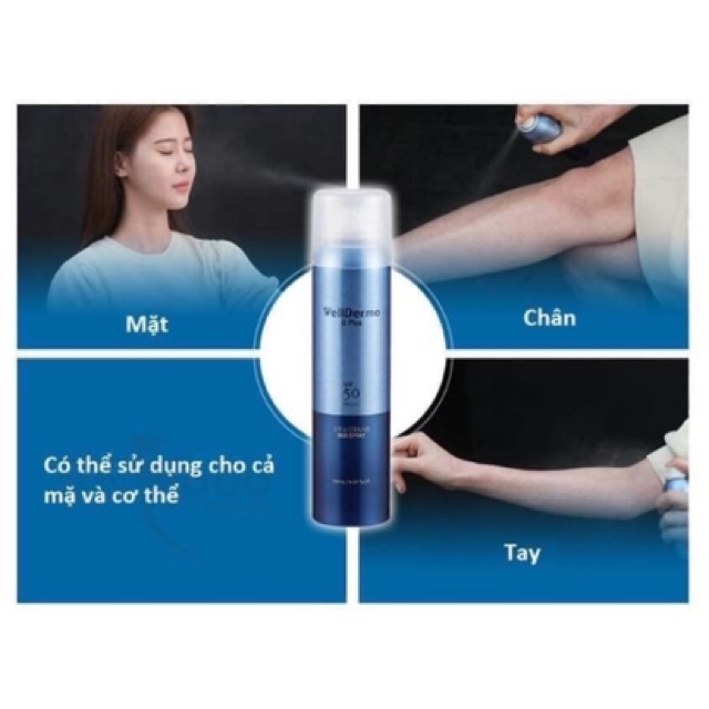 XỊT CHỐNG NẮNG WELLDERMA G PLUS COOLING SUN SPRAY