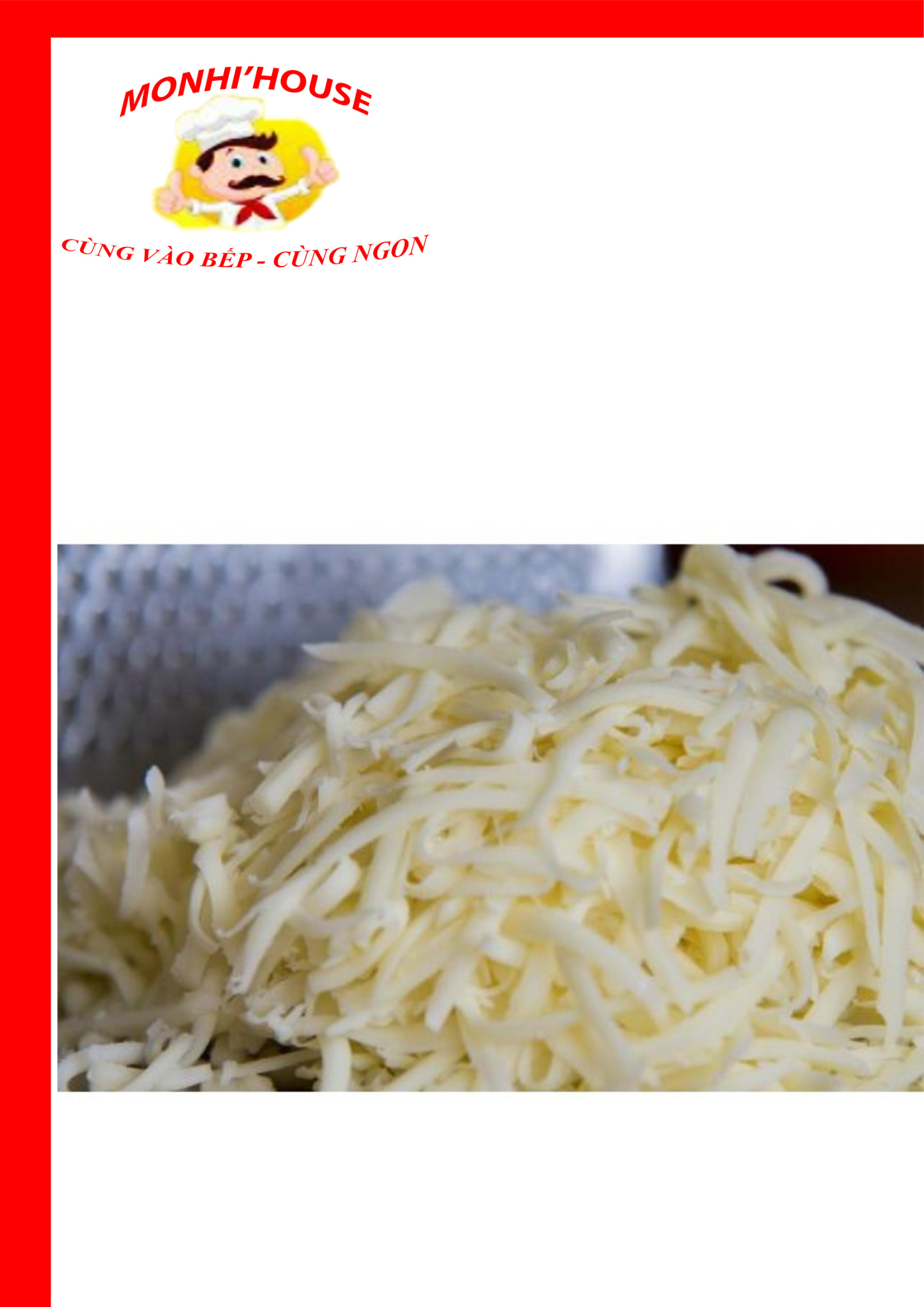 Túi 2kg phô mai Mozzarella bào sợi