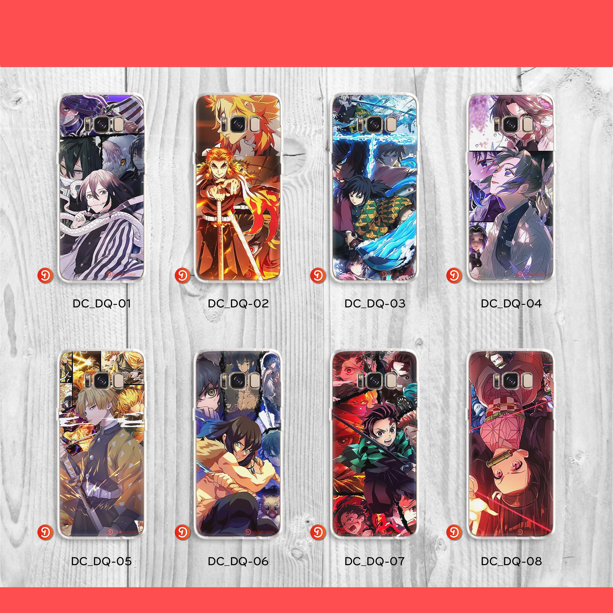 Ốp lưng in hình anime Kimetsu No Yaiba cho điện thoại samsung S8/ S8 plus/ S9/ S9 plus/S20