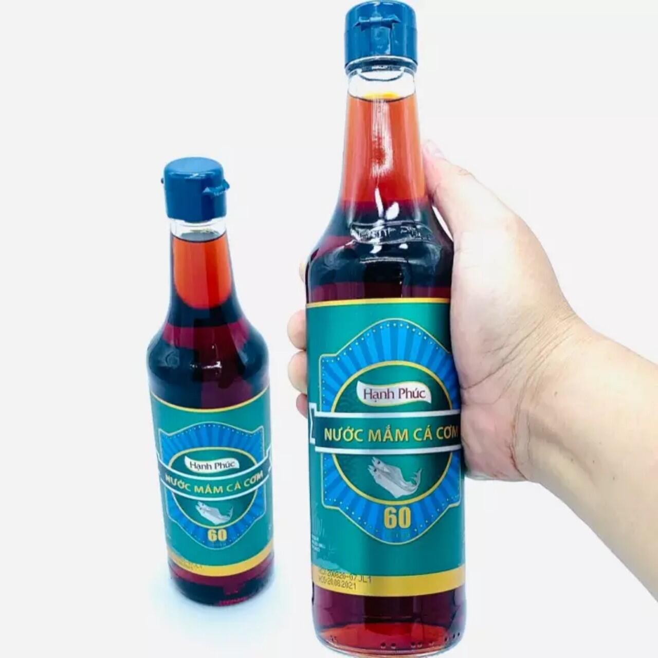 Nước Mắm Cá Cơm Hạnh Phúc 60 độ đạm chai 500ml