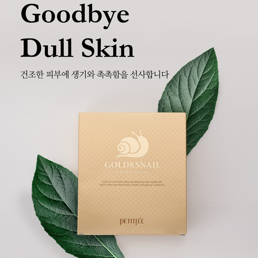 Mặt nạ mặt PETITFEE Gold & Snail - tinh chất ốc sên & vàng (date 15/9/2025)