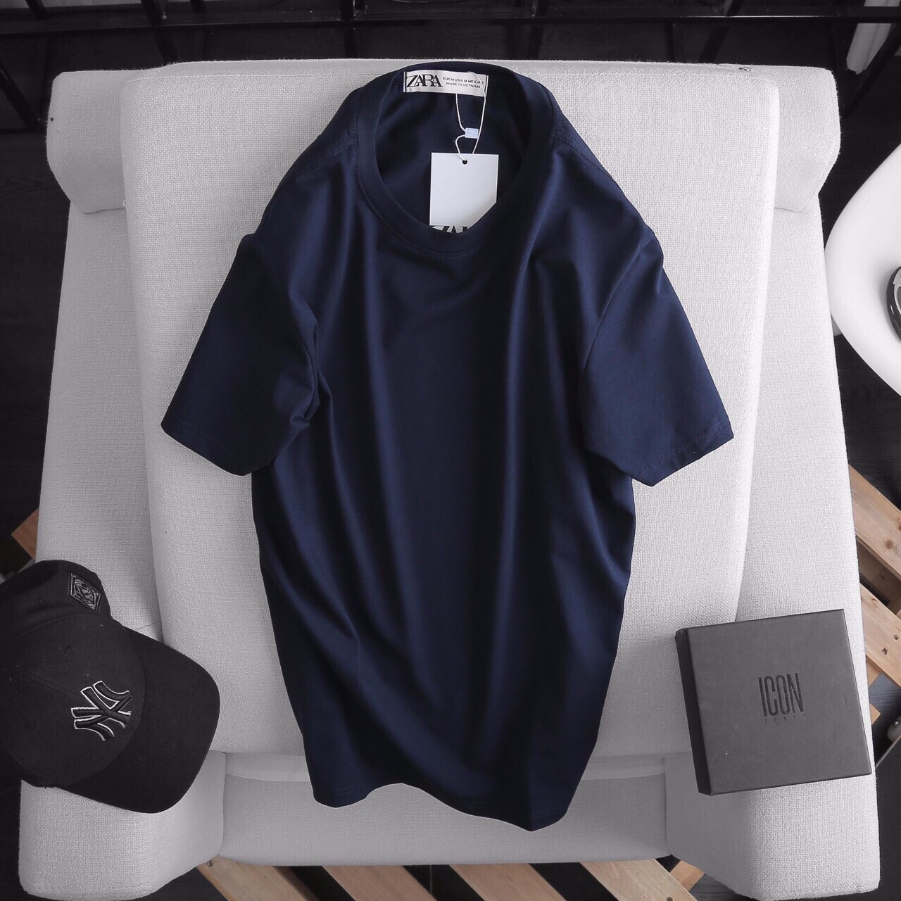 [HCM]ÁO THUN NAM TRON COTTON CO GIÃN TỐT