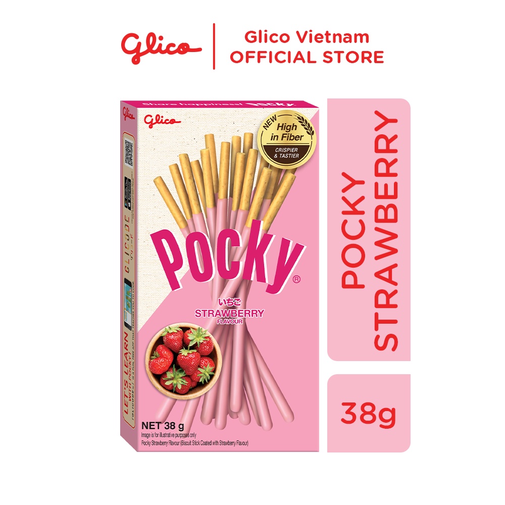 Hộp Lẻ - Bánh Que Pocky Vị Dâu 38G