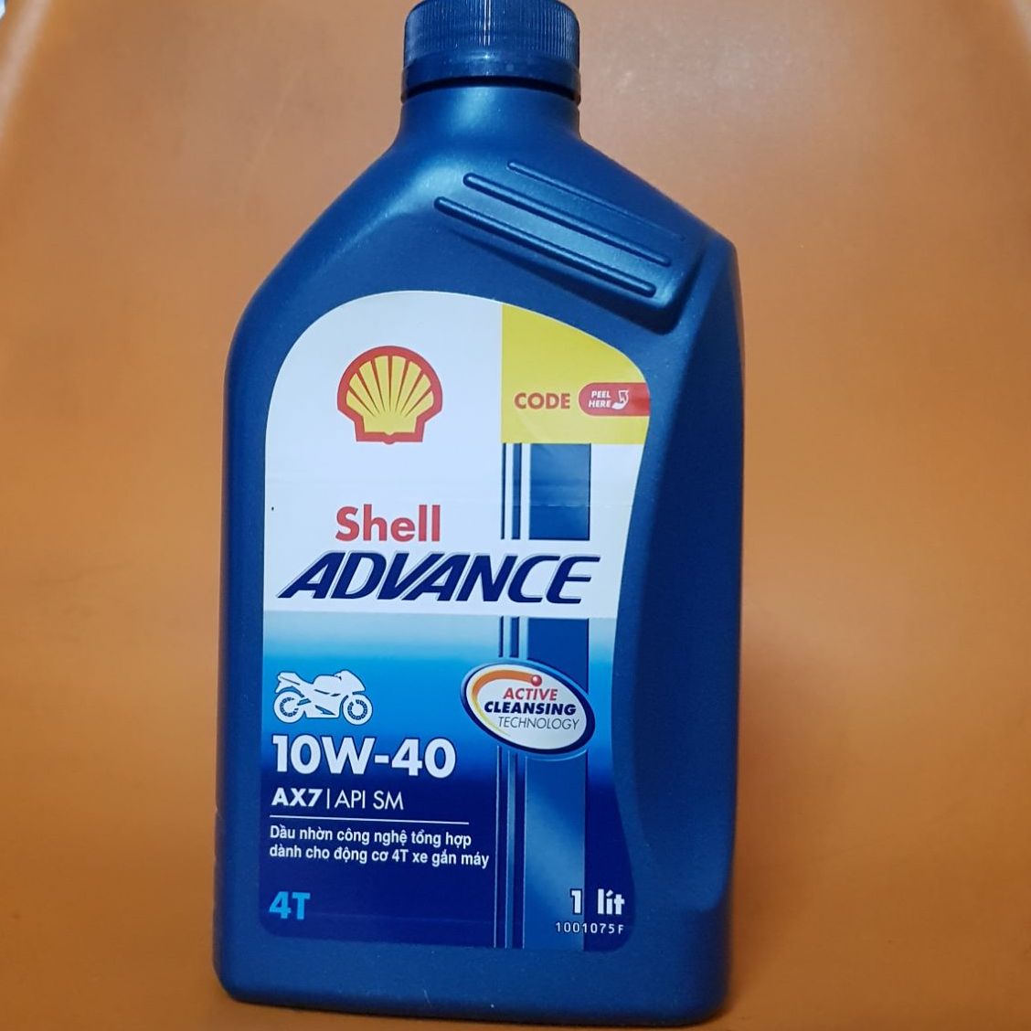 [Ảnh thật] nhớt Shell Advance 4T AX7 10W40 1L, nhớt xe số và xe côn tay shell Ax7 10W40 Synthetic Based chai 1L giúp xe bạn tránh đc yếu tố thời tiết khắc nghiệt