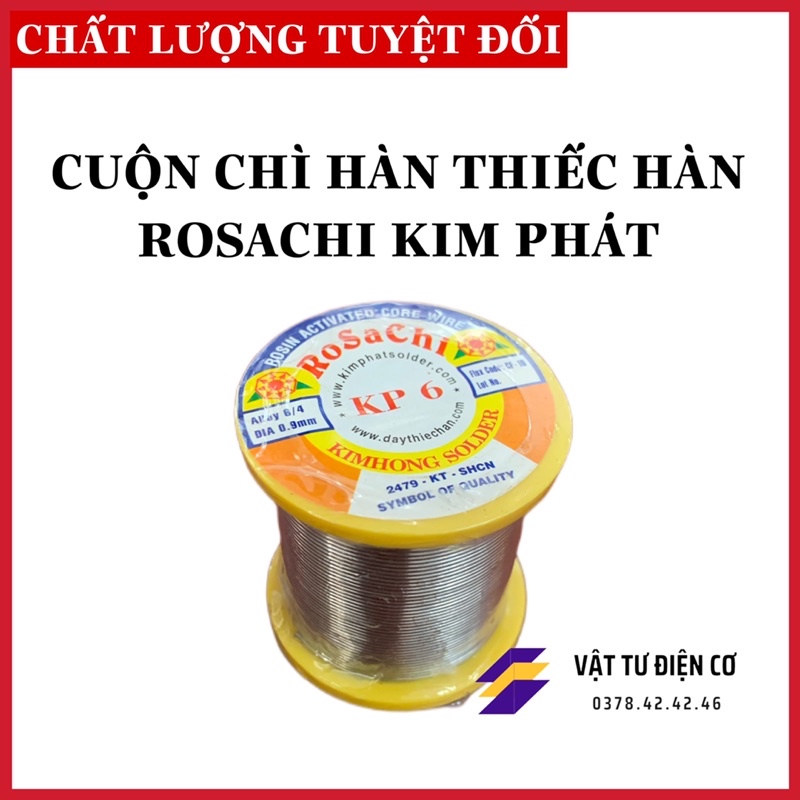 Cuộn chì hàn thiếc hàn lớn Rosachi Kim Phát 100G
