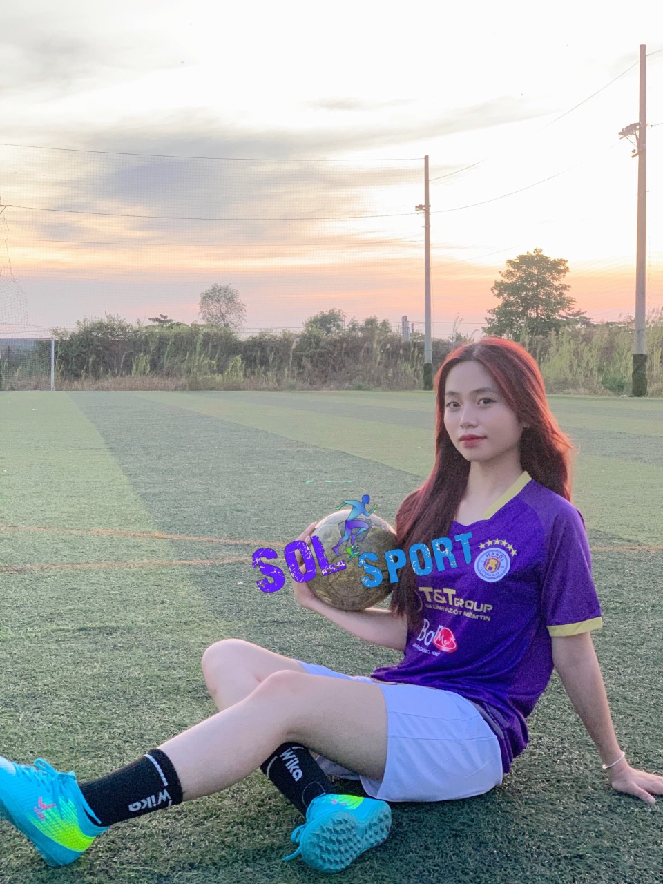 HÀ NỘI 2022_BỘ QUẦN ÁO BÓNG ĐÁ CLB HÀ NỘI TÍM CHÍNH THỨC 2022 THUN LẠNH