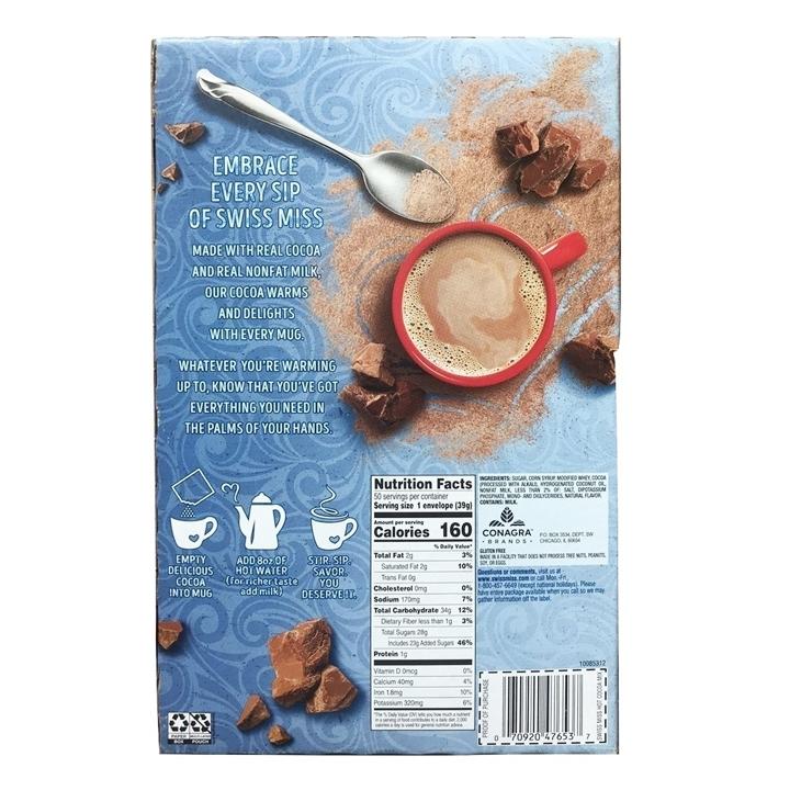 Bột Cacao Swiss Miss 1.95 kg (50 gói)