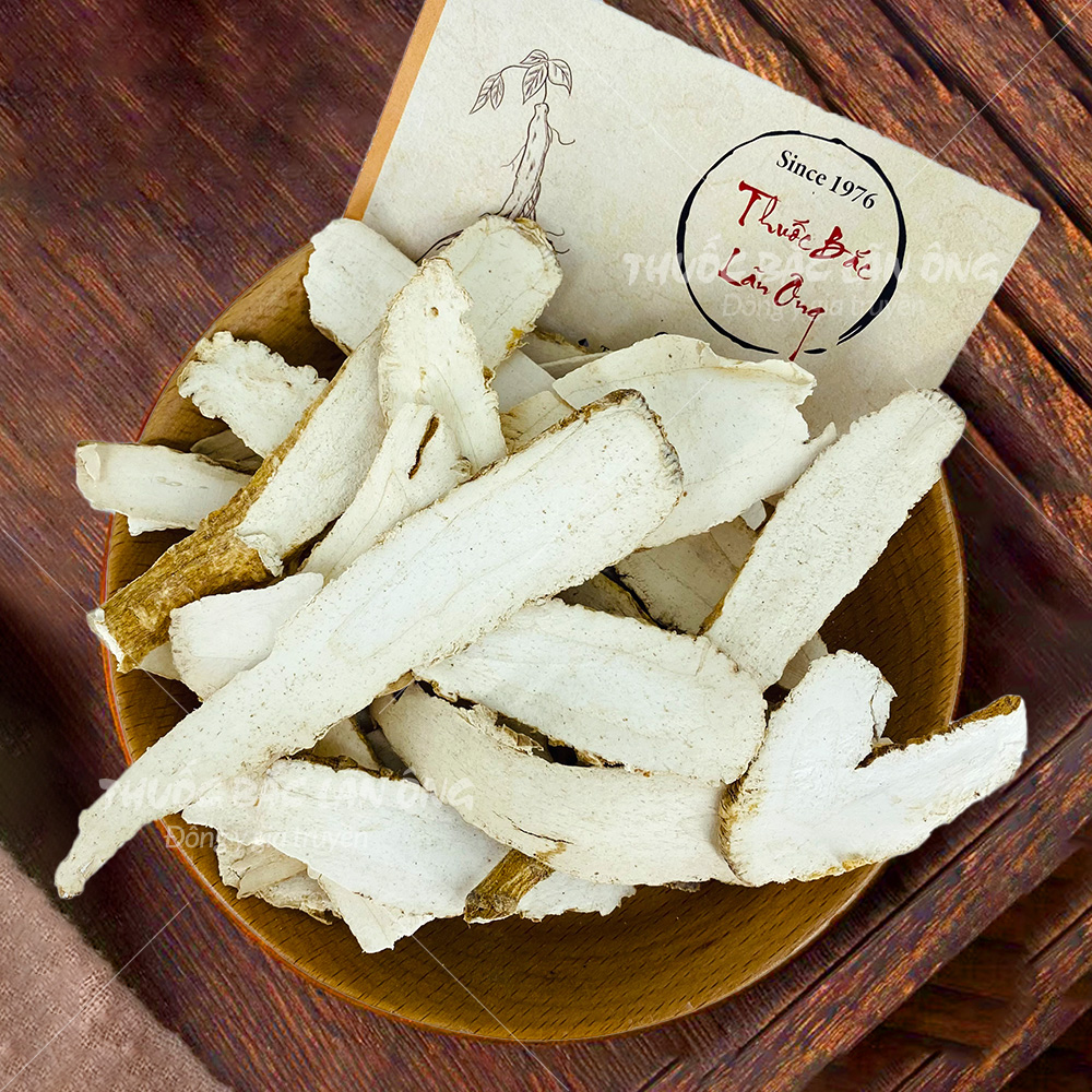 Bạch chỉ 200g, khô, thái lát mỏng, trắng, thơm, không tẩy trắng - Lãn Ông