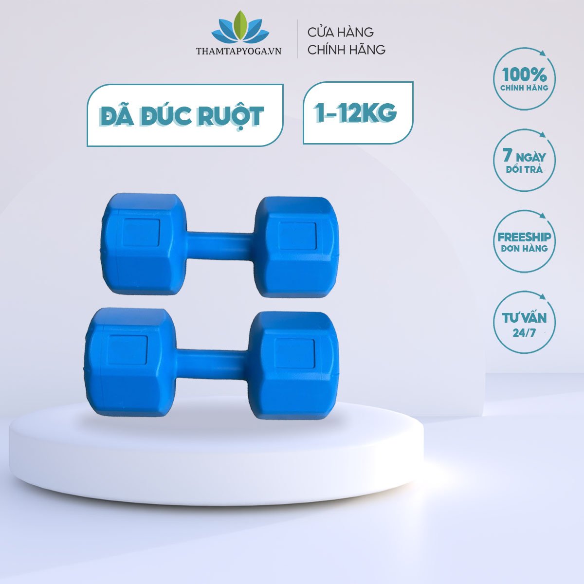 Bộ 2 Tạ Tay VN (1-12kg) Sportslink