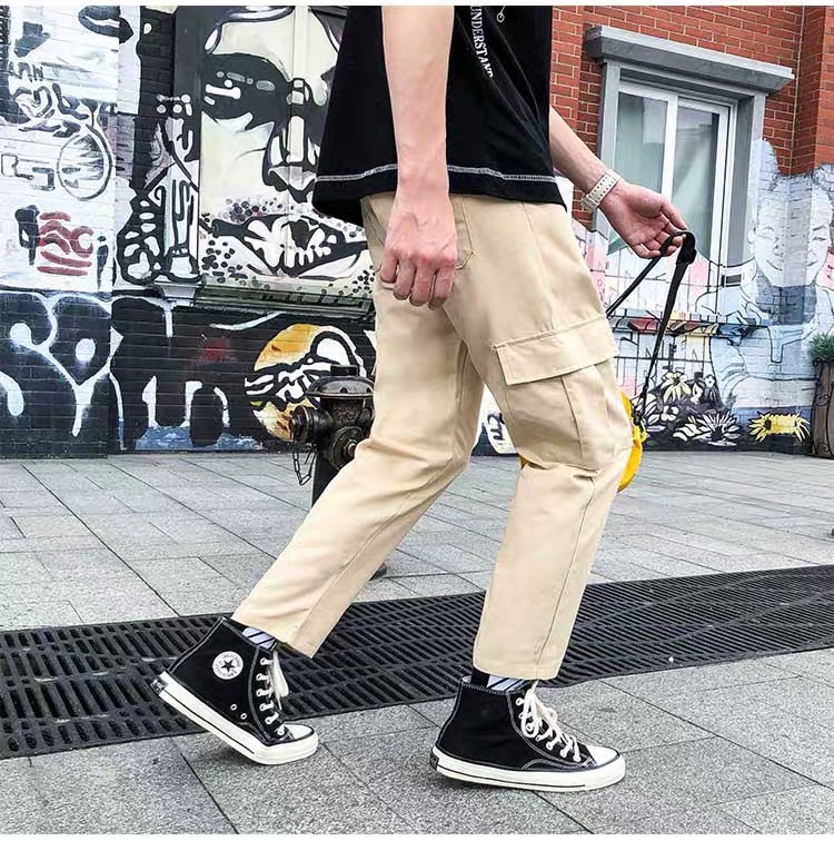 [HCM]Quần jogger kaki nam nữ lưng thun LV05