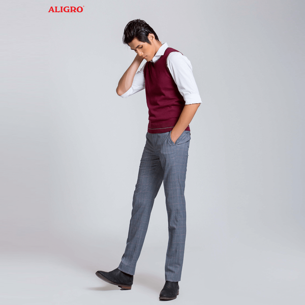 Áo len gile ALENGL015 màu nâu đỏ