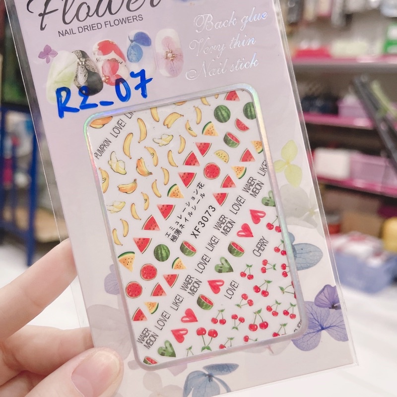 Sticker dán móng trang trí nail họa tiết hoa lá các kiểu