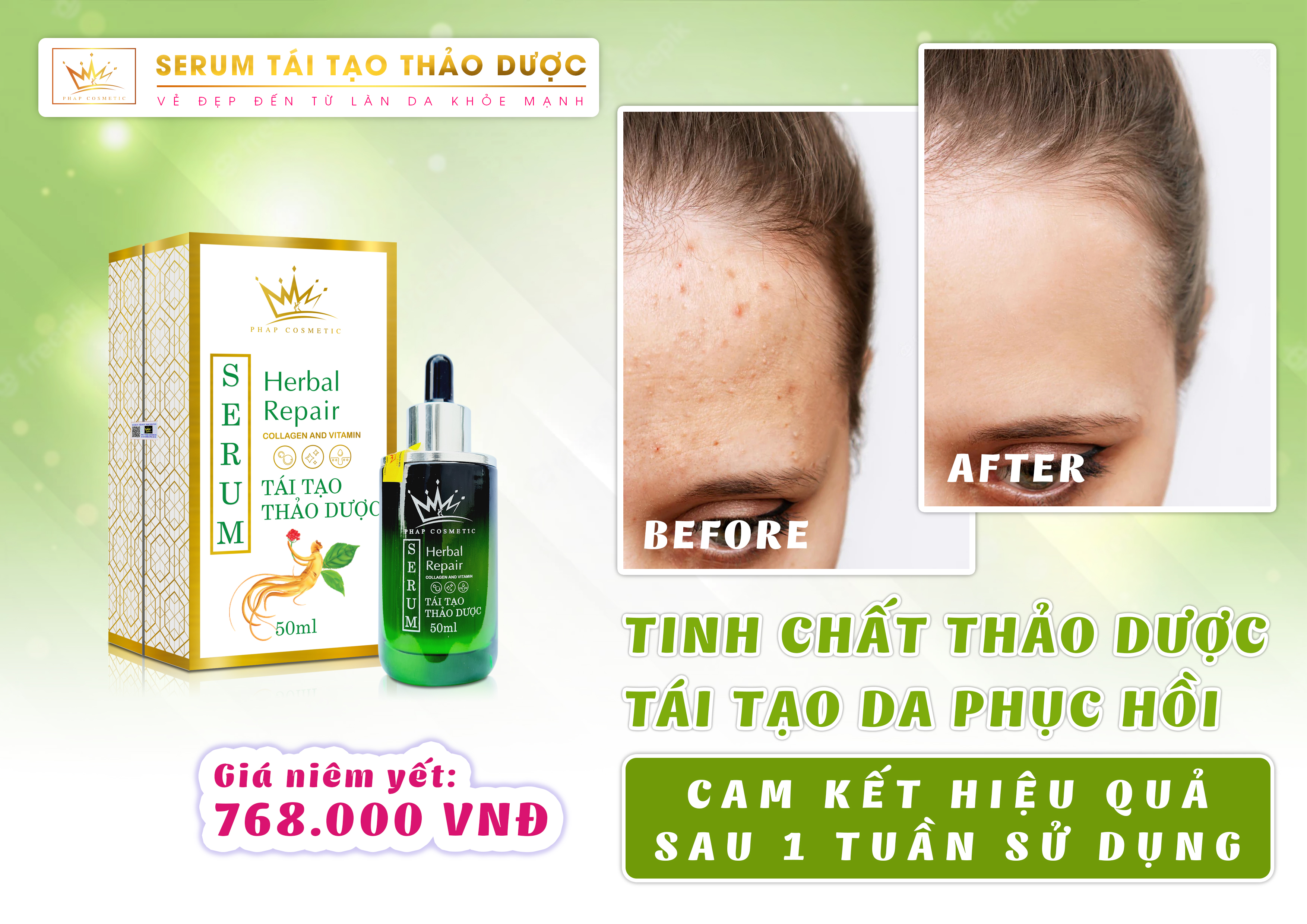 SERUM PHÁP TÁI TẠO THẢO DƯỢC