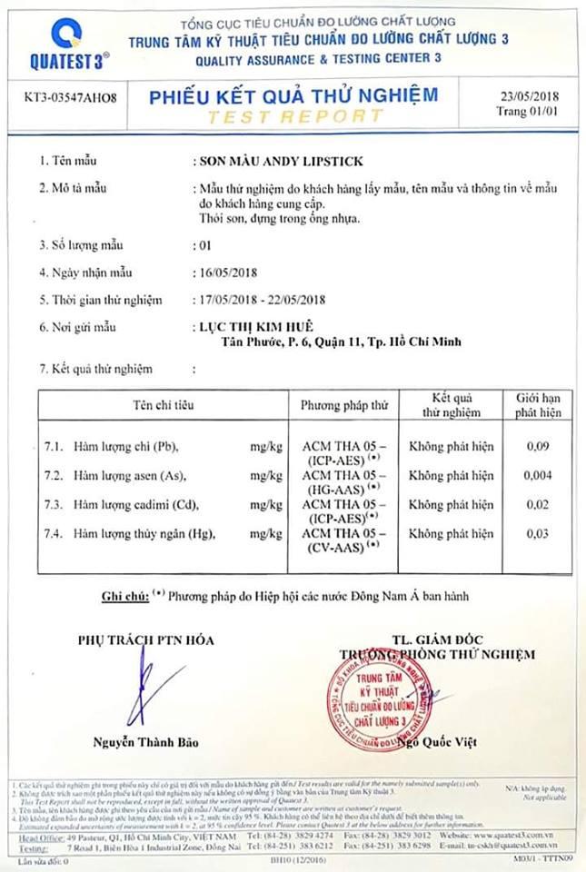 [HCM]son thiên nhiên không chì Màu Đỏ Cherry