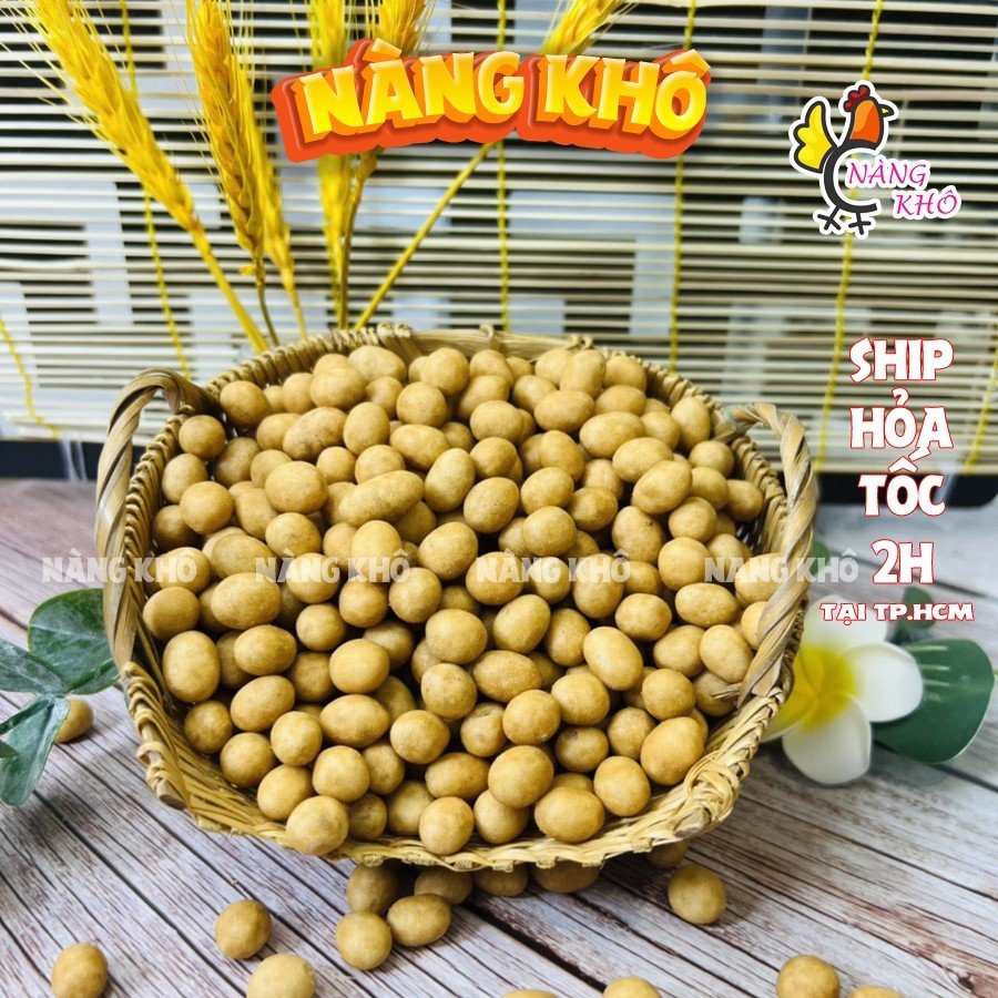 1Kg Đậu Phộng Da Cá Cốt Dừa (Giòn ngon – Bổ dưỡng) | Đồ ăn vặt Nàng Khô