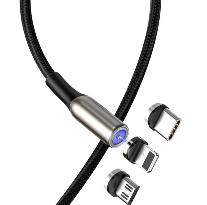 Cáp Sạc Nam Châm 3 Đầu Micro USB/Lightning/TypeC Baseus TZCAXC-F01