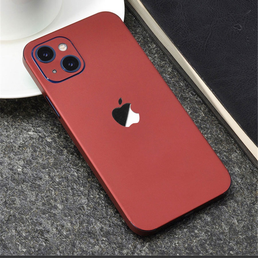 Full Màn Cảm giác kim loại Màng sau Miếng dán màn hình Skin Dán Lưng Điện Thoại cho iPhone 13 Mini 13 Pro Max Chống Trầy chống bẩn SD DESIGN Thay đổi màu sắc