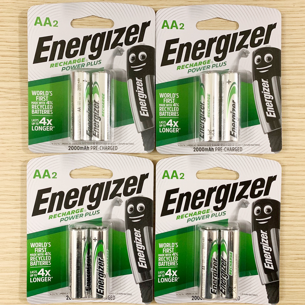 Combo 2 vỉ Pin sạc AA  Energizer 2000mah (pin sạc tiểu )