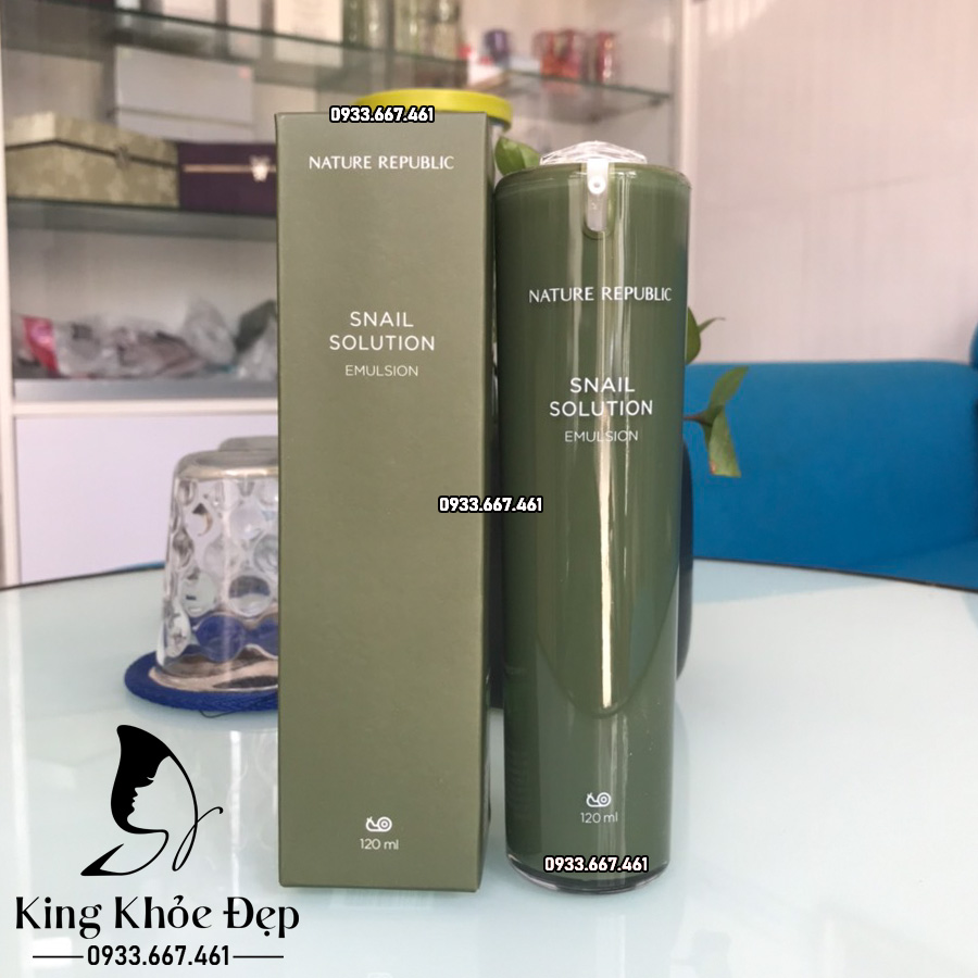 Sữa Dưỡng Nature Republic Snail Solution Emulsion