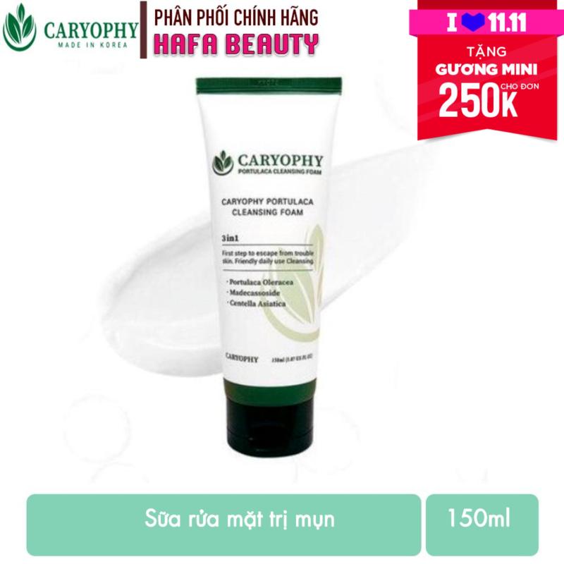 Sữa rửa mặt trị mụn Caryophy Portulaca Foam Cleanser 150ml nhập khẩu