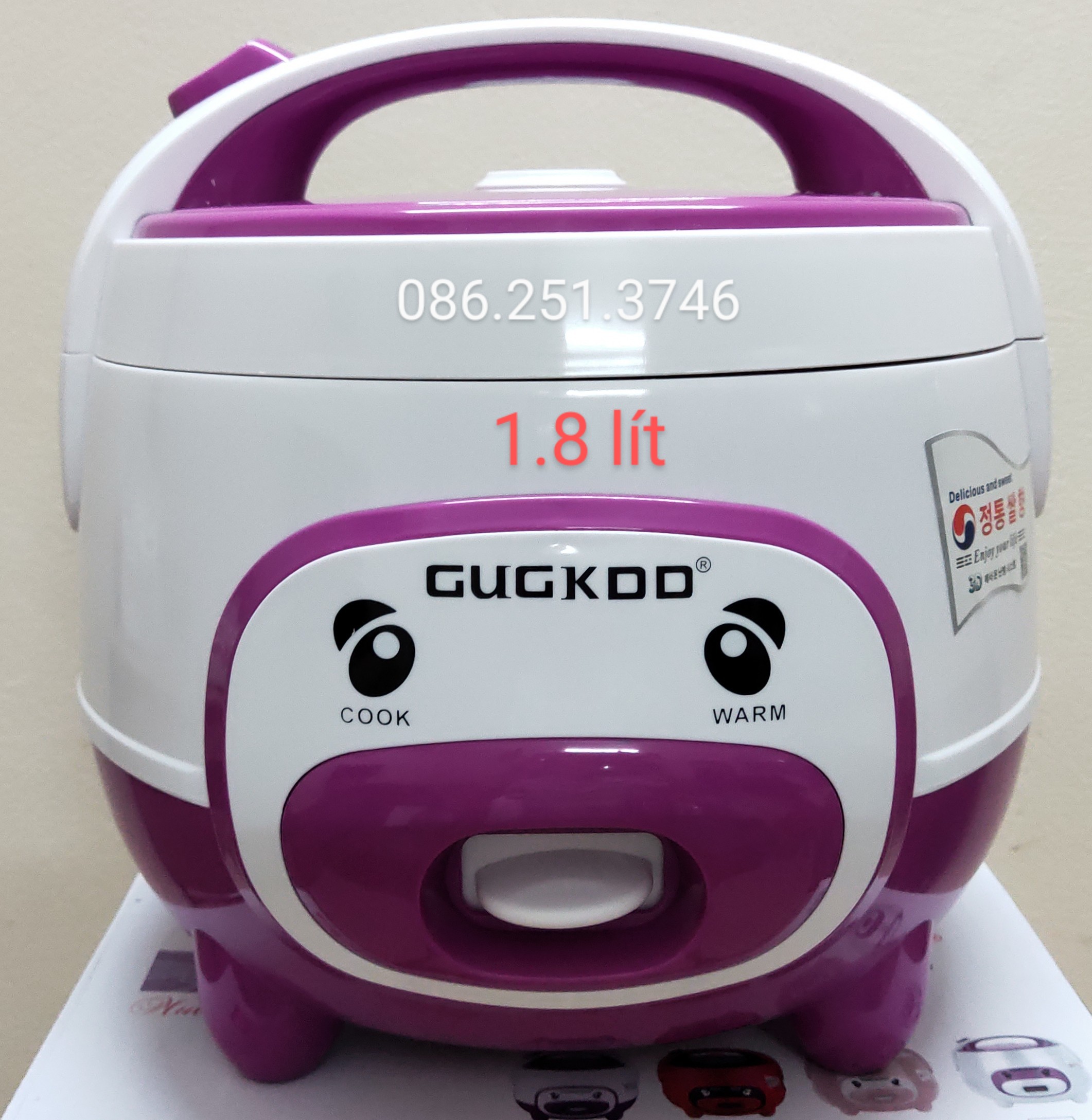 Nồi cơm điện Cuckoo 1.8 lít (6 người ăn) kèm xửng hấp