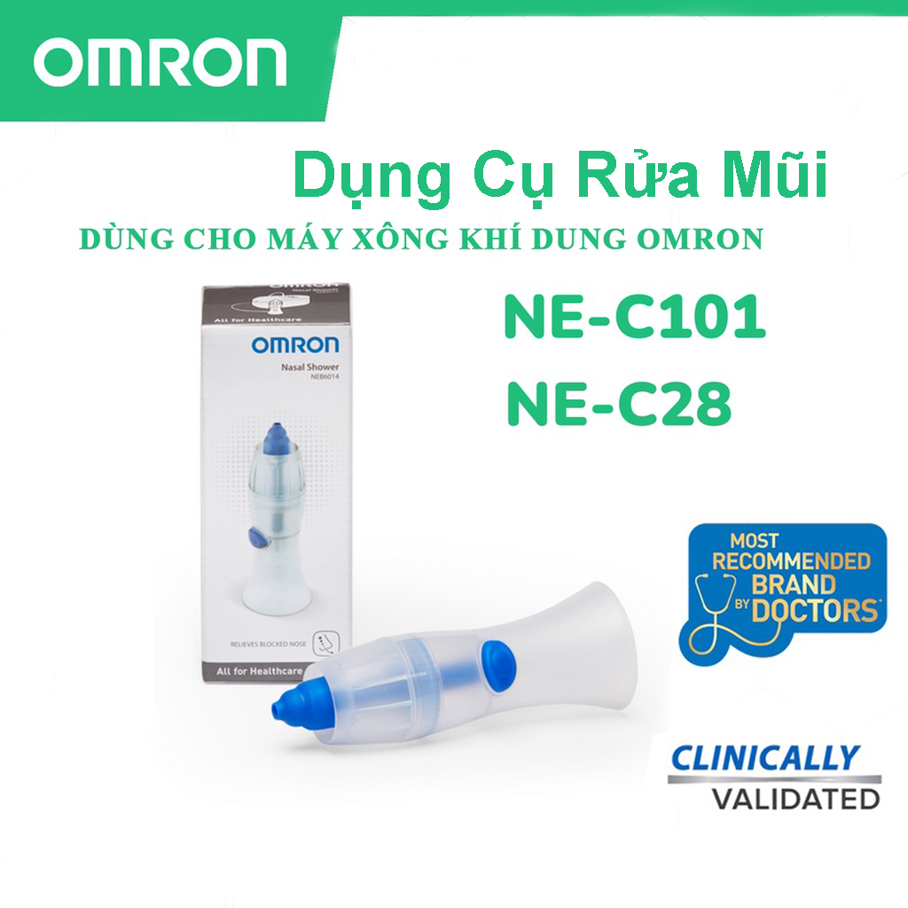 Dụng cụ rửa mũi dùng với máy xông khí dung omron ne-c101/ne-c28