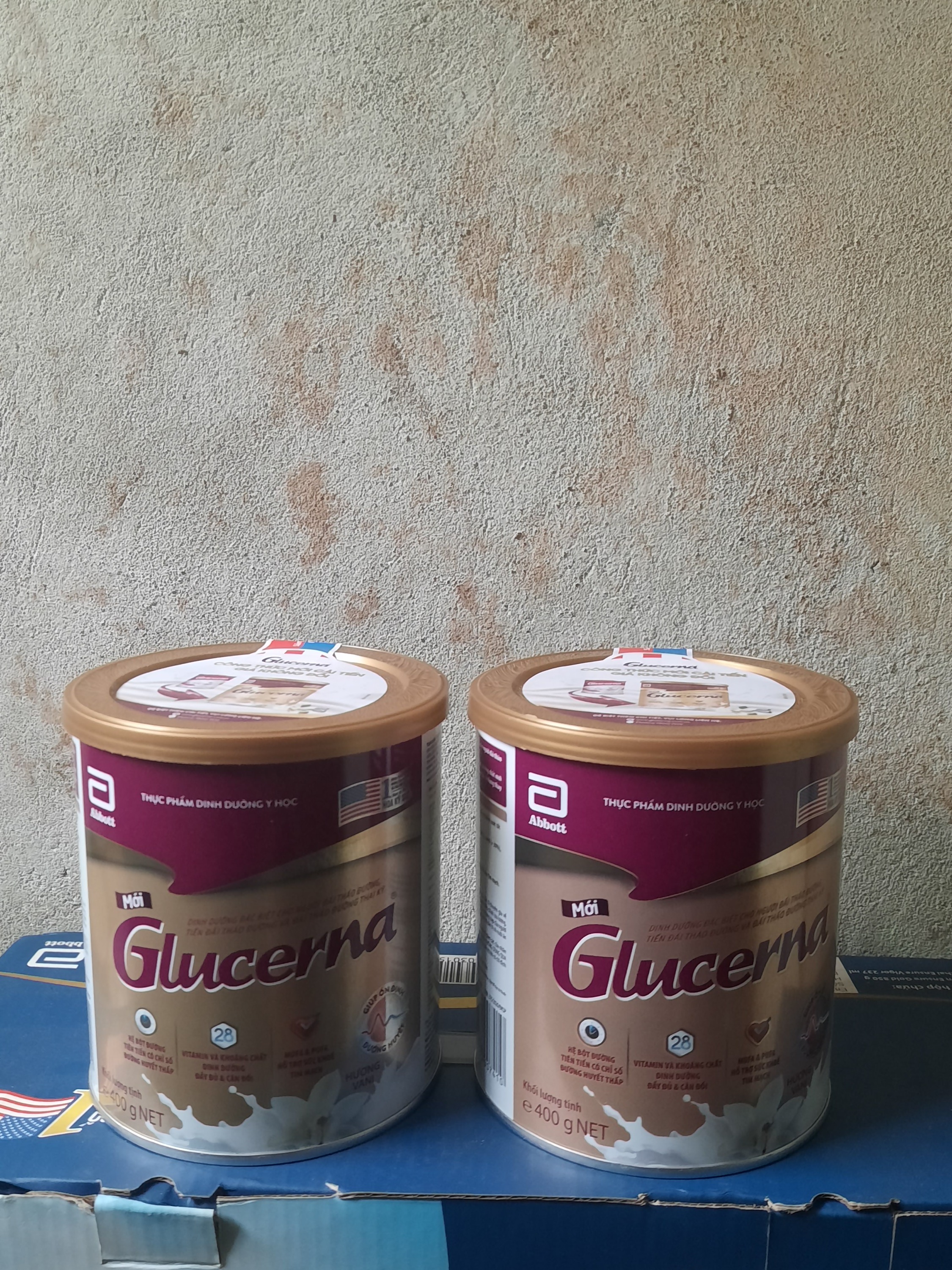 [HCM]Combo 2 Lon Sữa Bột Glucerna Hương Vani 400g
