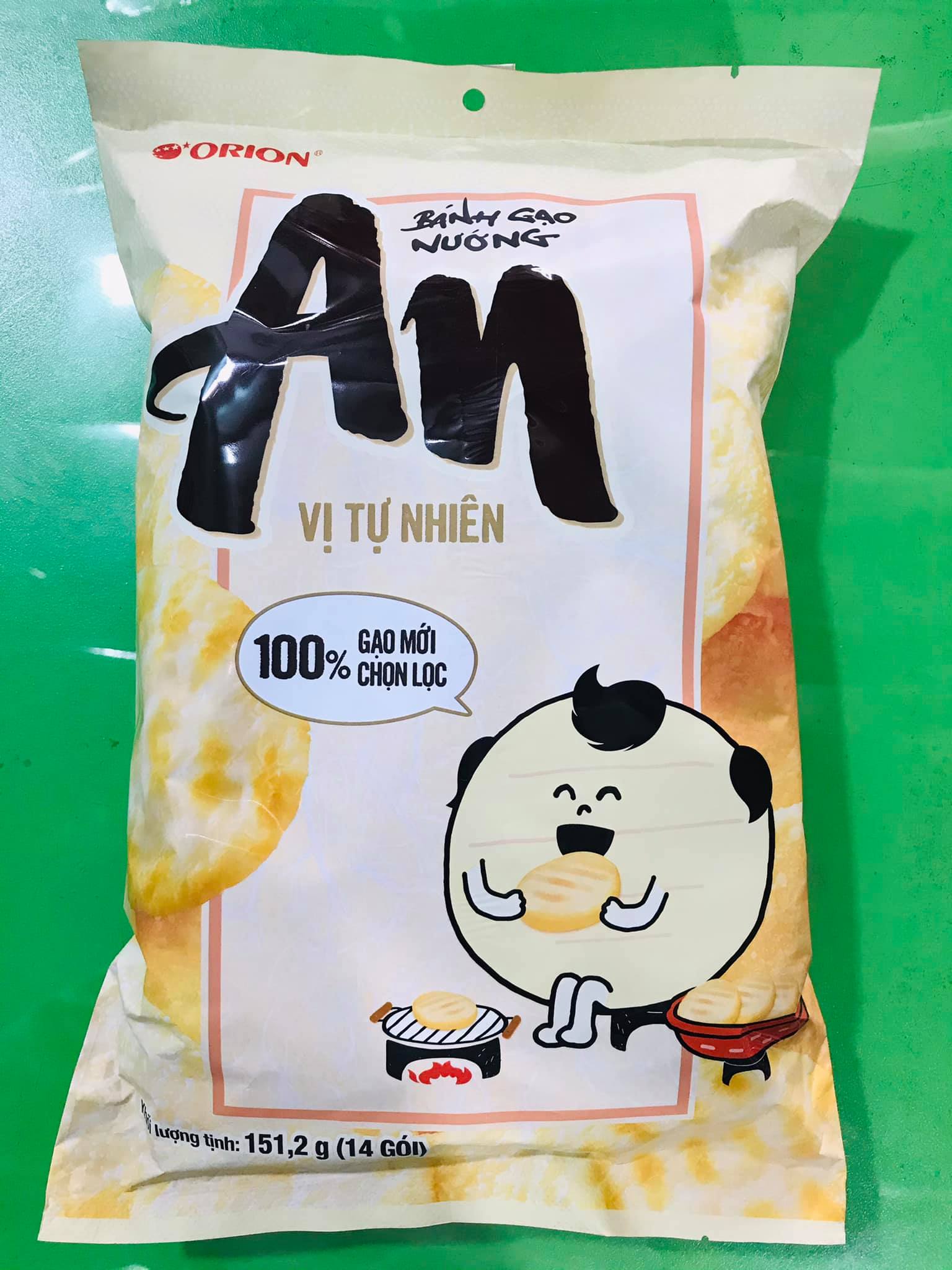 [HN]Bánh gạo nướng vị tự nhiên Orion An gói 151,2g