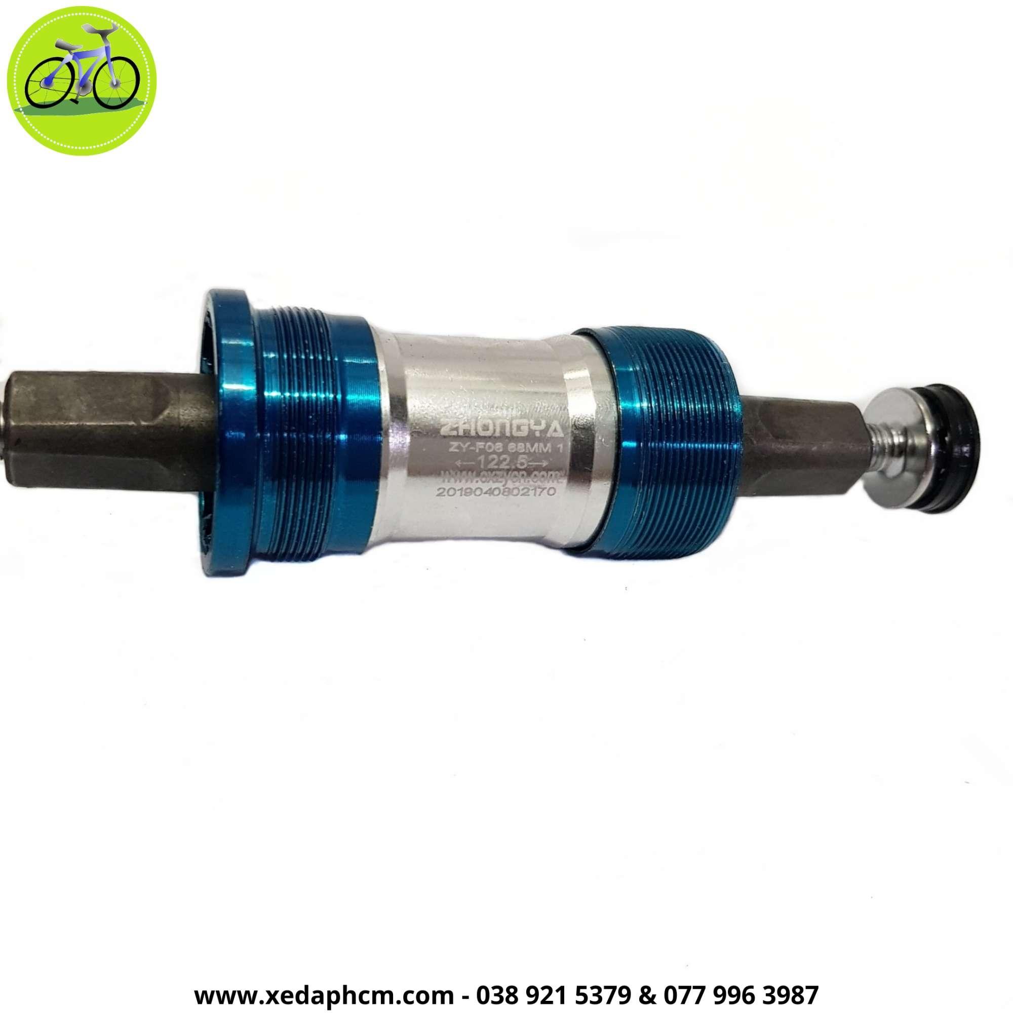 [HCM] Trục giữa bạc đan cốt vuông Xanh 110/ 122.5 xe đạp