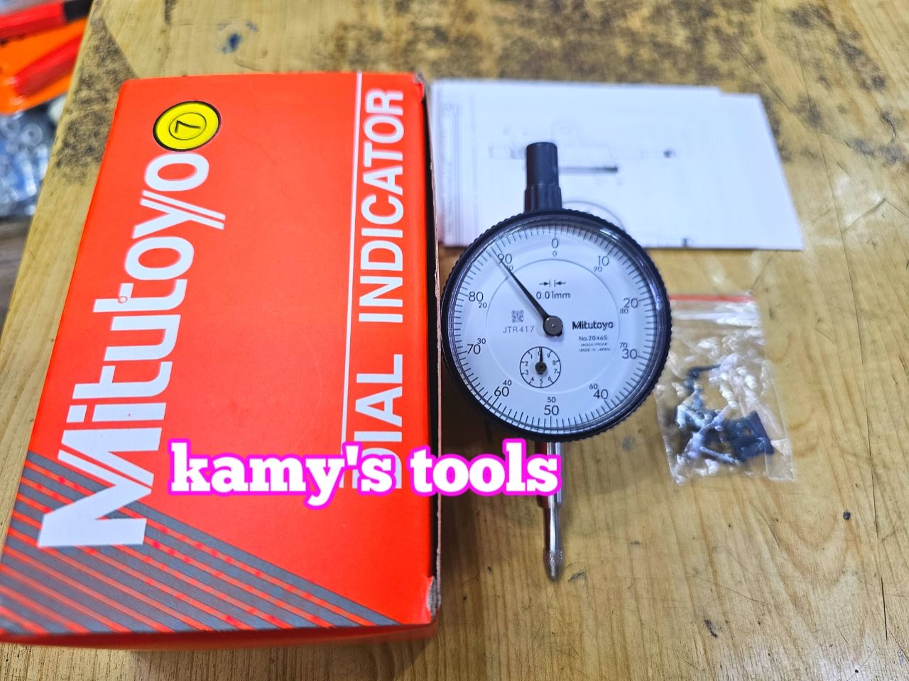 Đồng hồ so 0-10mm và đế từ ( bán lẻ từng món)