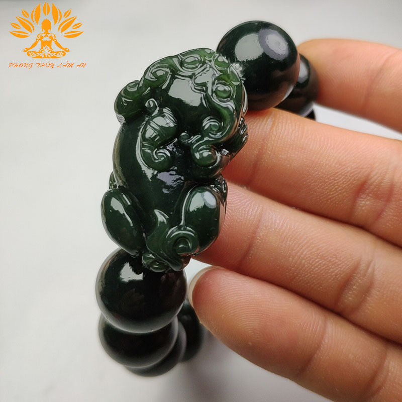 [Premium goods] jade bangle natural lucky fortune condition jade bangle bracelet with high quality box