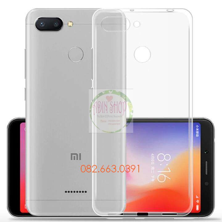 [HCM]Ốp lưng xiaomi redmi 6 silicon dẻo trong cao cấp