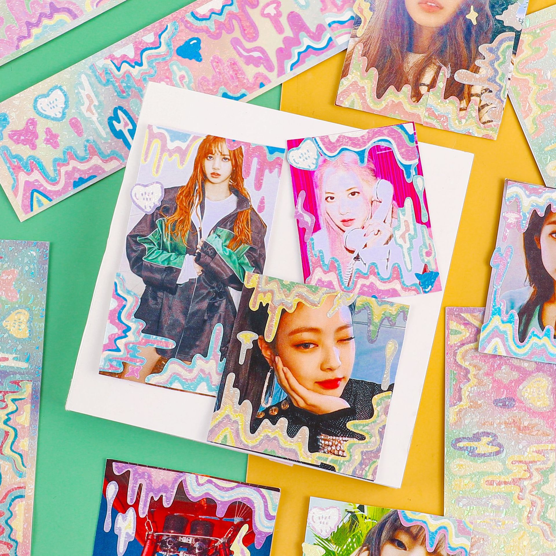 Sticker trang trí Toploader hàn quốc tan chảy