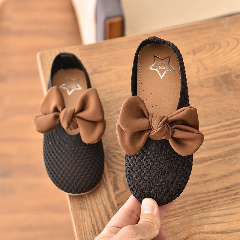 💥MỚI VỀ💥 Giày lưới búp bê mix nơ cho bé gái