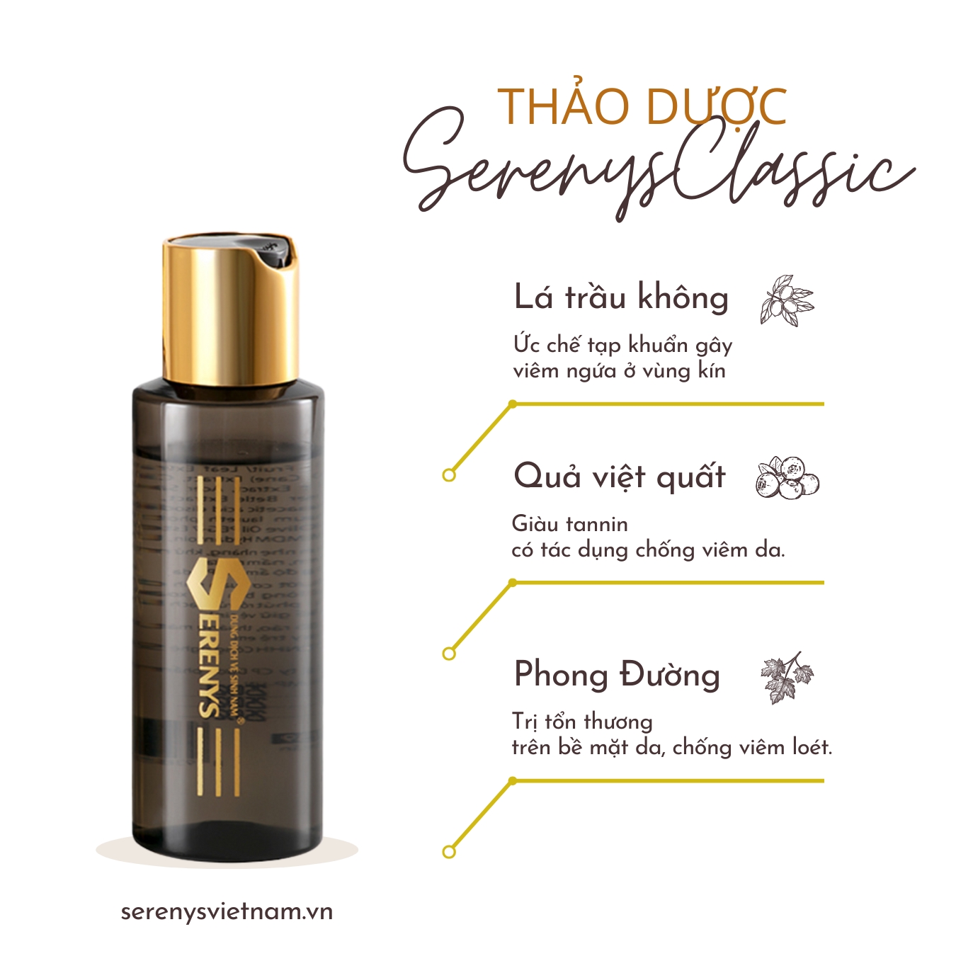 Gel dung dịch vệ sinh nam Serenys Classic