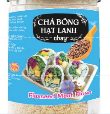 Chà bông hạt lanh chay âu lạc 80g