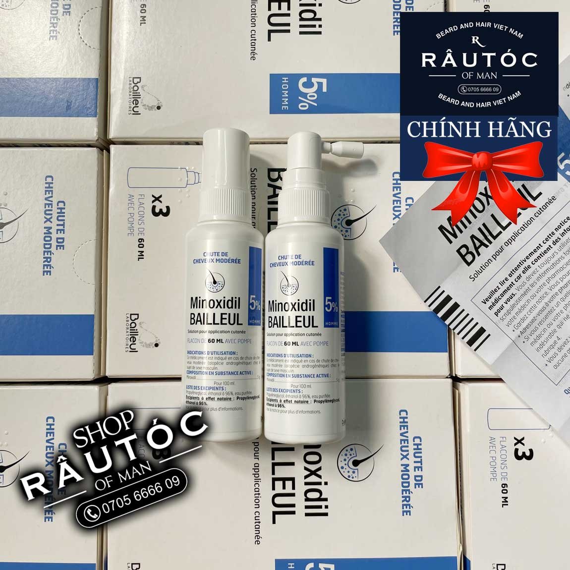 XỊT MỌC TÓC MINOXIDIL BAILLEUL 5%