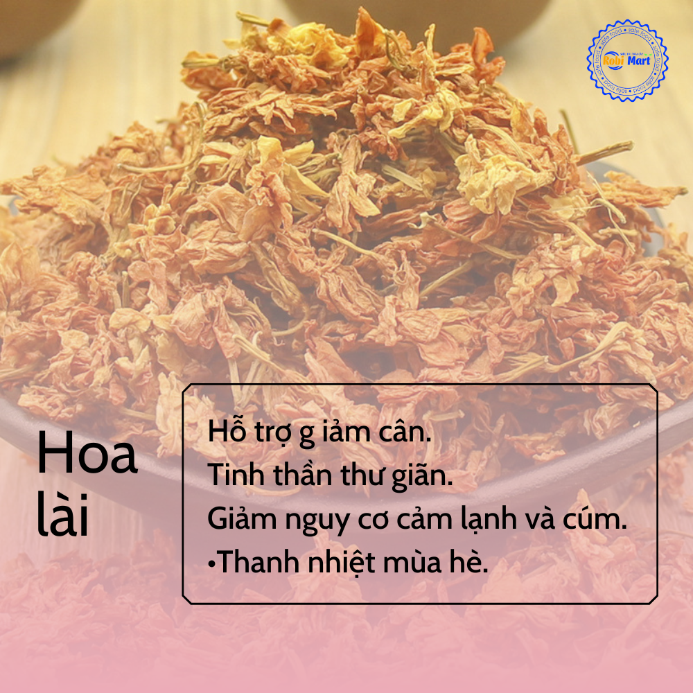 Trà hoa sấy khô robimart đẹp da (hoa nhài nở, cúc nụ, đậu biếc, oải hương)
