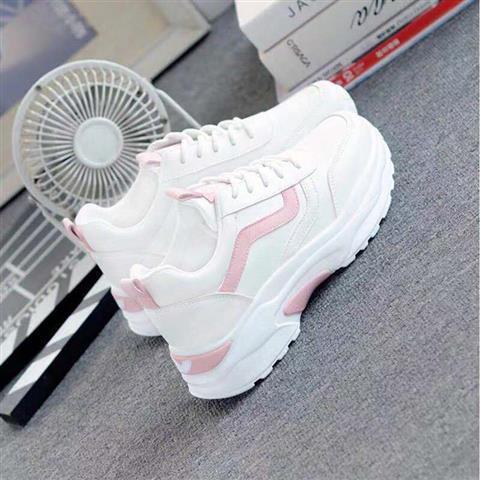 Giày nữ đế độn cao 2 sọc hottren