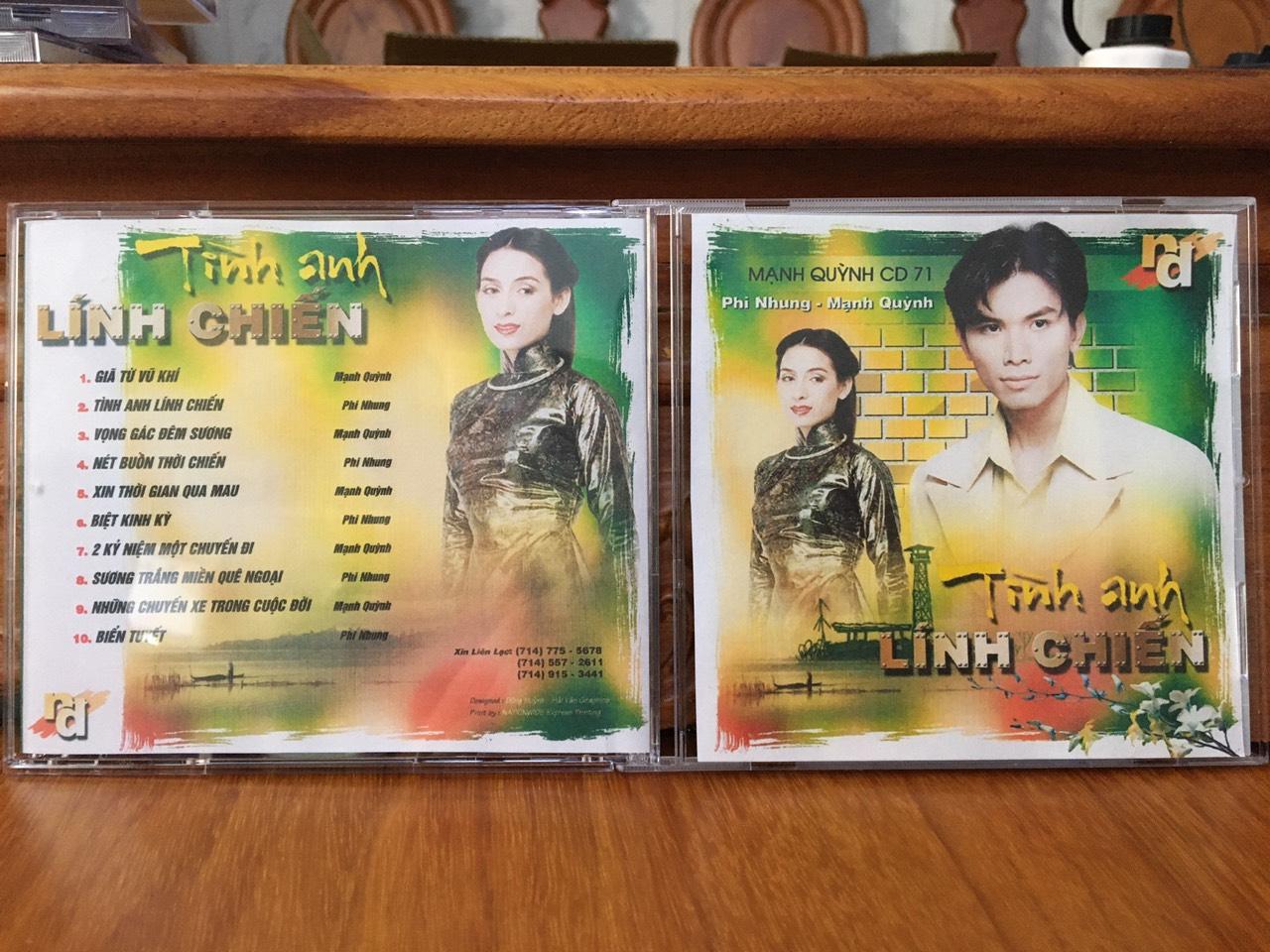 [MDCD] Bộ 5 CD Đĩa Nhạc Mạnh Quỳnh - Phi Nhung chọn lọc