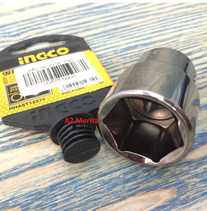 23 mm.ĐẦU TUÝP -INGCO -HHAST12231